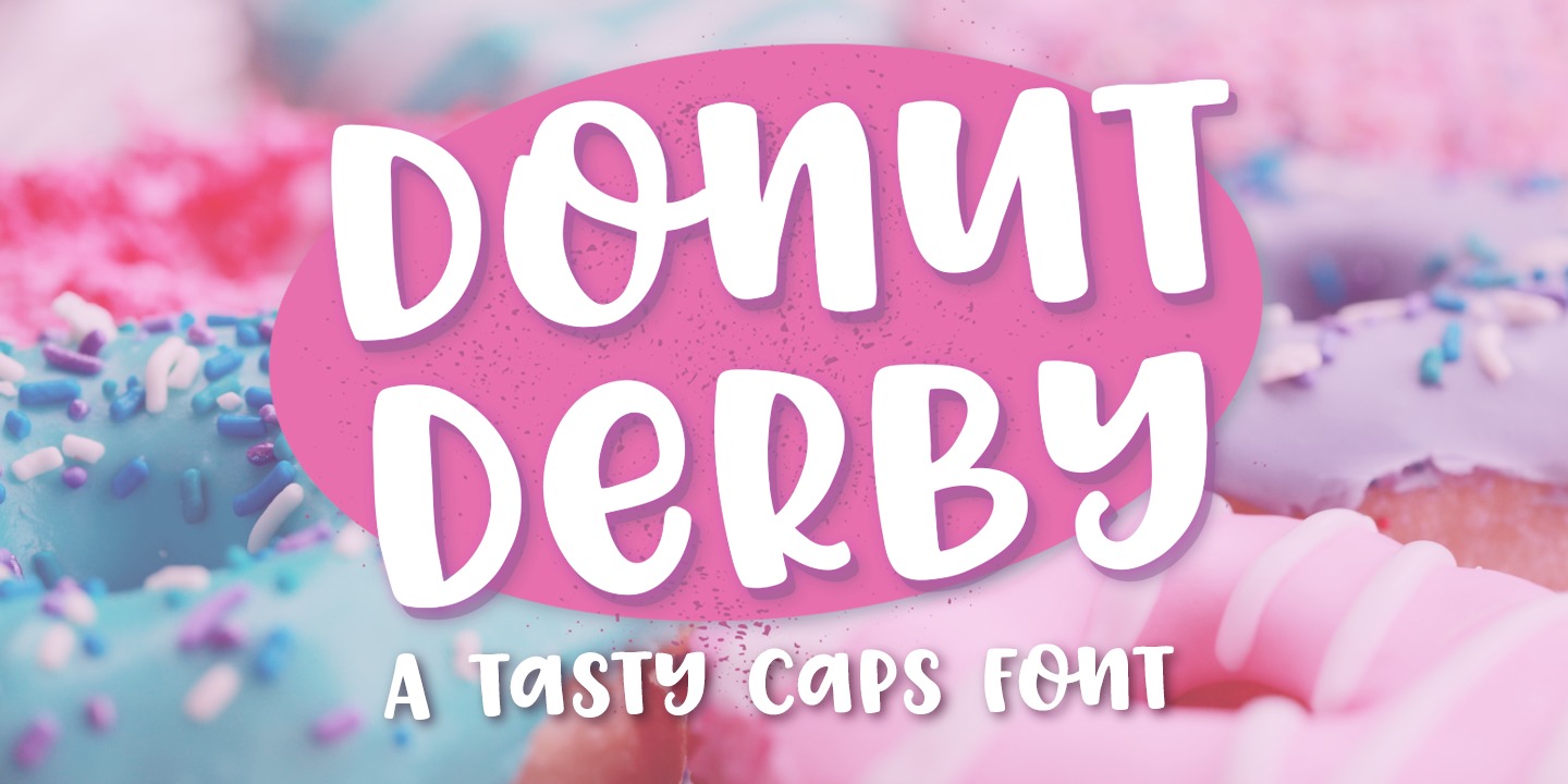 Przykład czcionki Donut Derby Regular